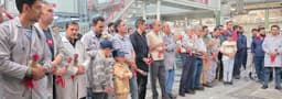 تجلیل از کارگران کارخانه کاشی مرجان با حضور خانواده‌ها در روز جهانی کارگر